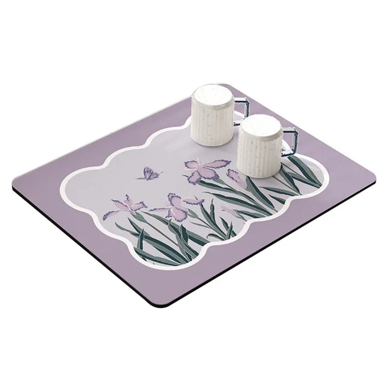 30*40cm Kitchen Dish Drying Mat Super Absorbent Tableware Draining Pad