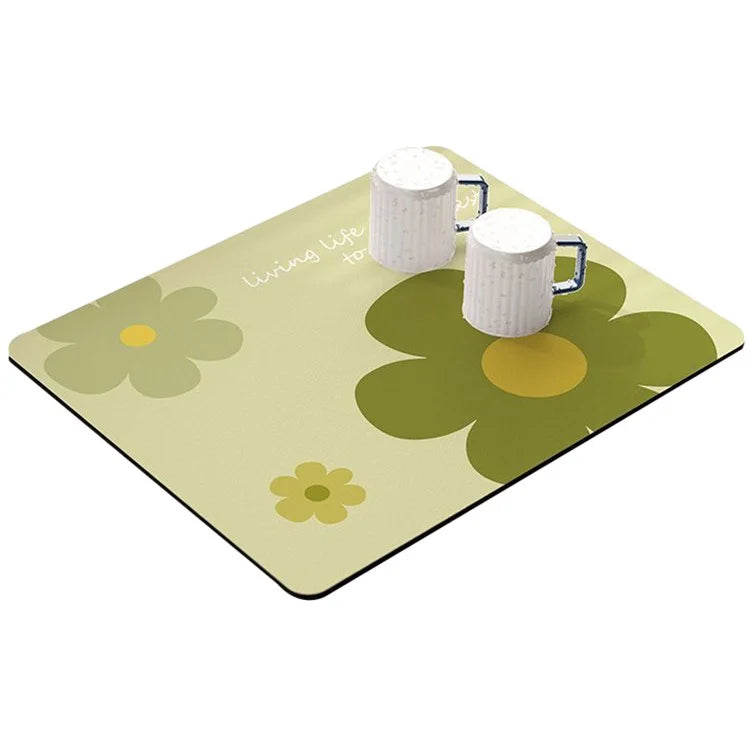 30*40cm Kitchen Dish Drying Mat Super Absorbent Tableware Draining Pad