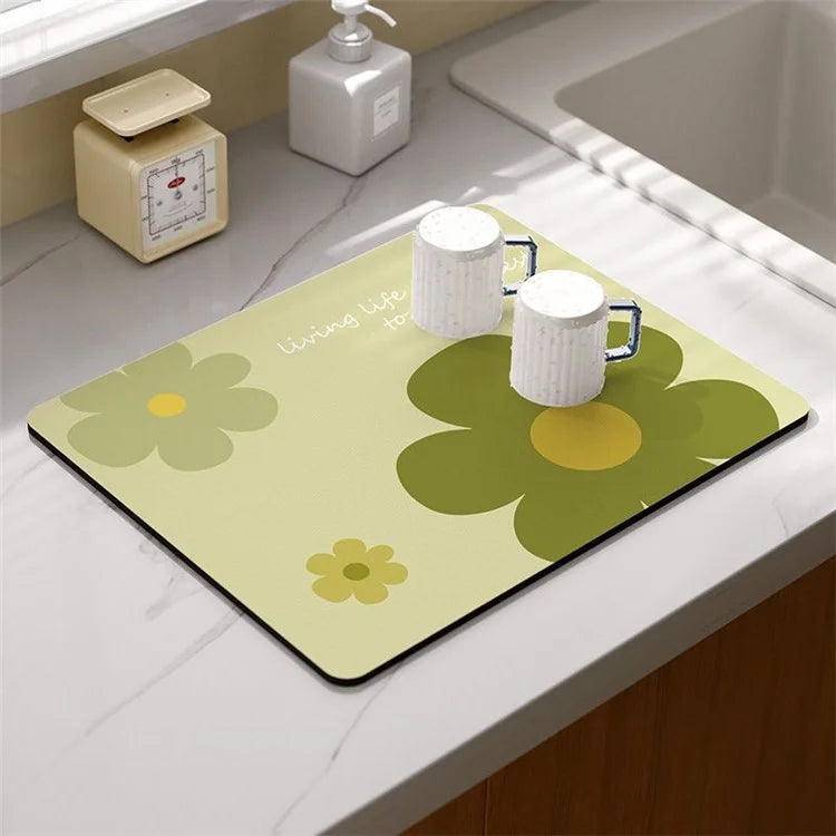 30*40cm Kitchen Dish Drying Mat Super Absorbent Tableware Draining Pad