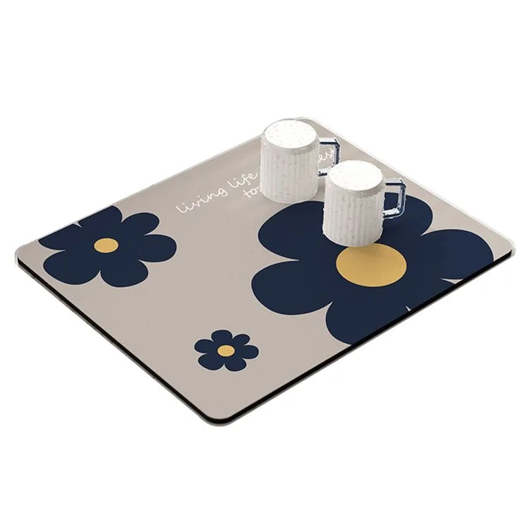 30*40cm Kitchen Dish Drying Mat Super Absorbent Tableware Draining Pad