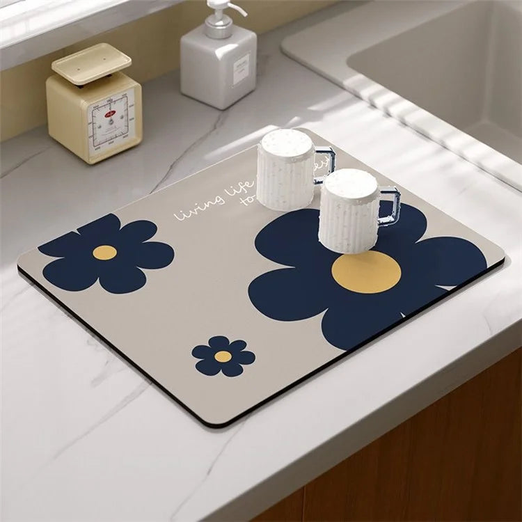 30*40cm Kitchen Dish Drying Mat Super Absorbent Tableware Draining Pad