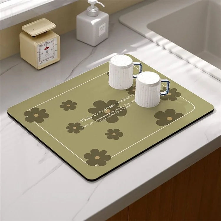 30*40cm Kitchen Dish Drying Mat Super Absorbent Tableware Draining Pad