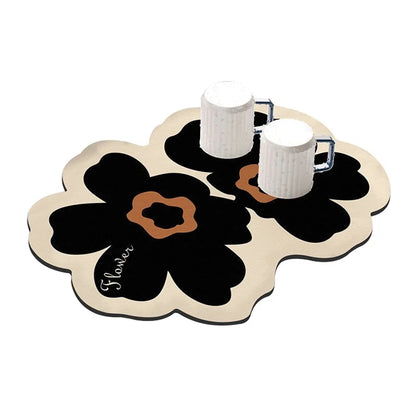 30*40cm Kitchen Dish Drying Mat Super Absorbent Tableware Draining Pad