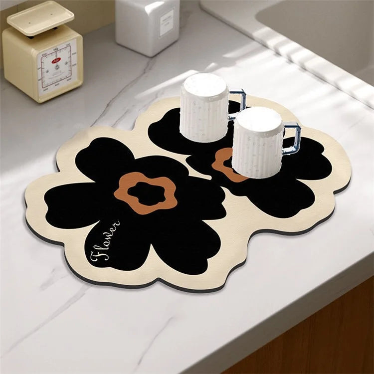 30*40cm Kitchen Dish Drying Mat Super Absorbent Tableware Draining Pad
