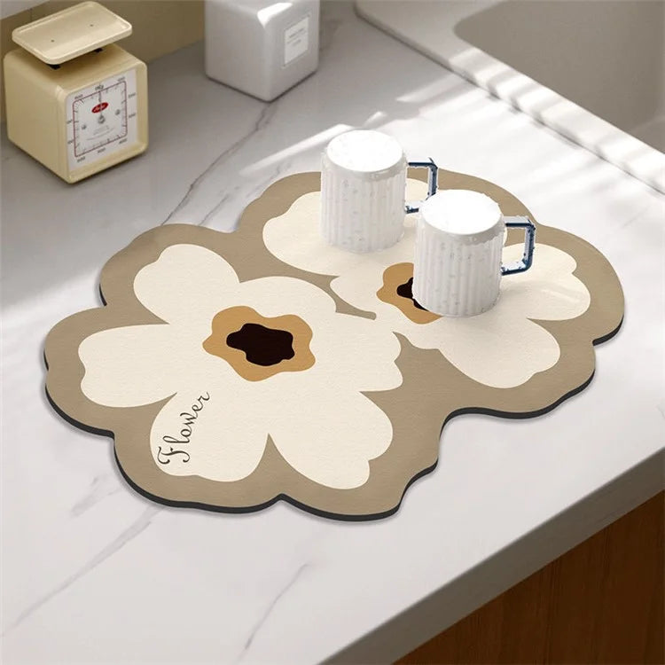 30*40cm Kitchen Dish Drying Mat Super Absorbent Tableware Draining Pad