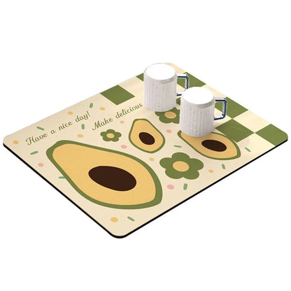 30*40cm Kitchen Dish Drying Mat Super Absorbent Tableware Draining Pad