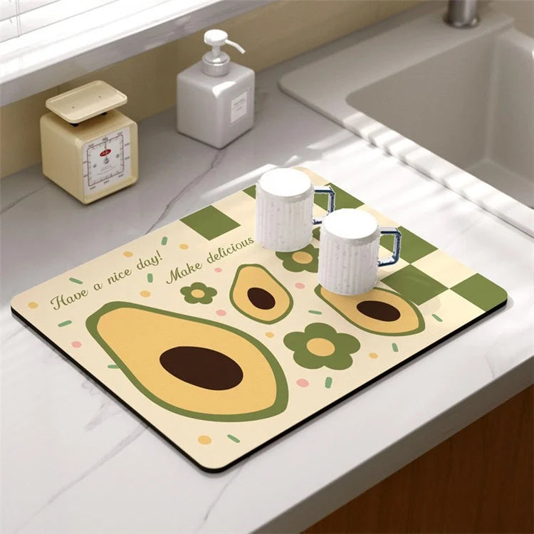 30*40cm Kitchen Dish Drying Mat Super Absorbent Tableware Draining Pad