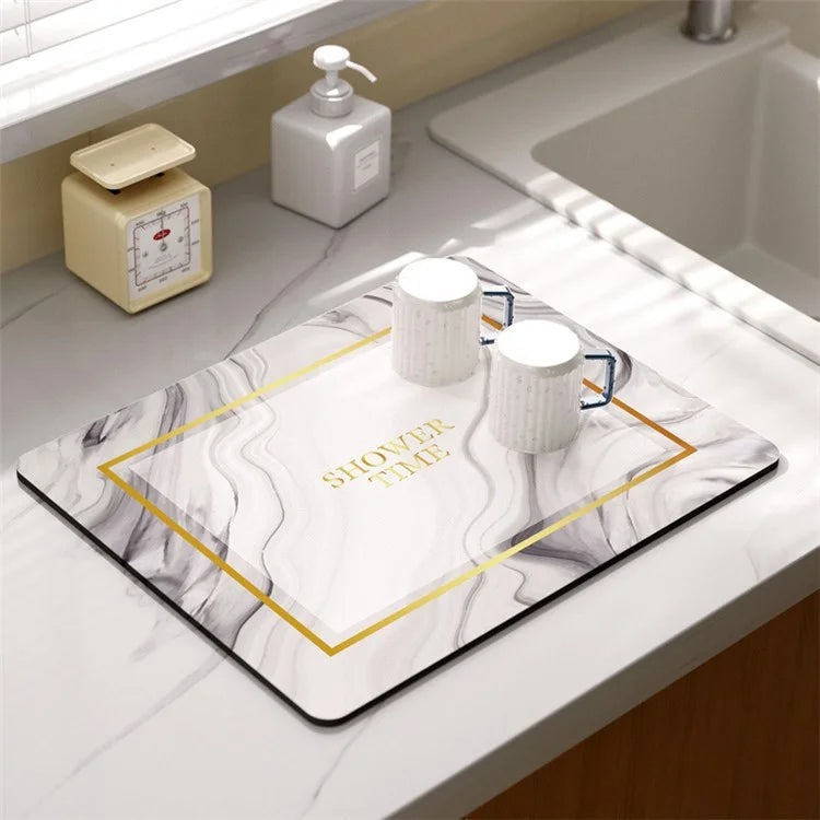 30*40cm Kitchen Dish Drying Mat Super Absorbent Tableware Draining Pad