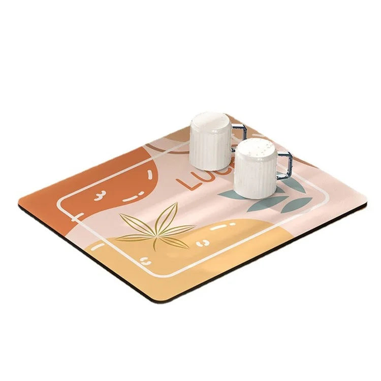 40*50cm Super Absorbent Diatomite Dish Drying Mat Tableware Draining Pad