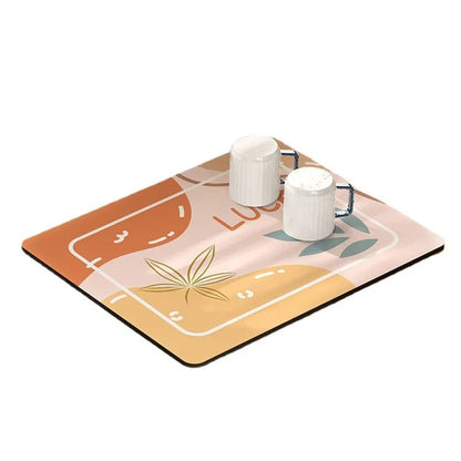 40*50cm Super Absorbent Diatomite Dish Drying Mat Tableware Draining Pad