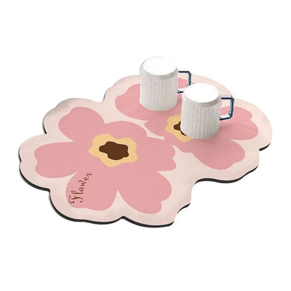 40*50cm Super Absorbent Diatomite Dish Drying Mat Tableware Draining Pad