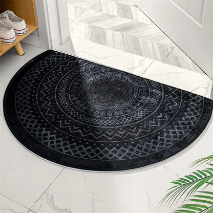 50*80cm Semicircle Bathmat Non-Slip Absorbent Moroccan Entrance Door Mat