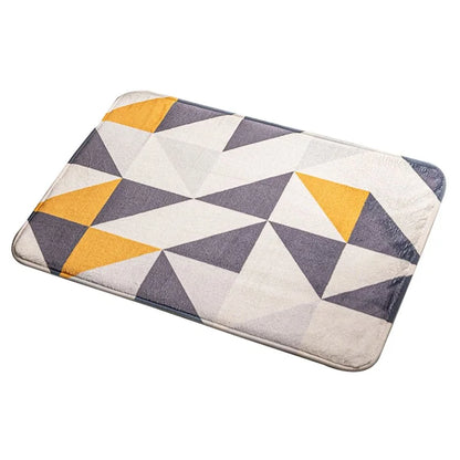 40x60cm Square Entrance Door Mat Non-Slip Water Absorbent Bathroom Mat Carpet