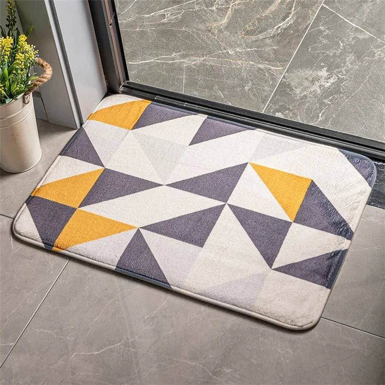 40x60cm Square Entrance Door Mat Non-Slip Water Absorbent Bathroom Mat Carpet