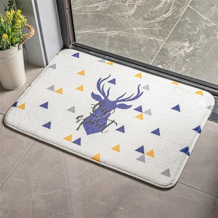 40x60cm Square Entrance Door Mat Non-Slip Water Absorbent Bathroom Mat Carpet