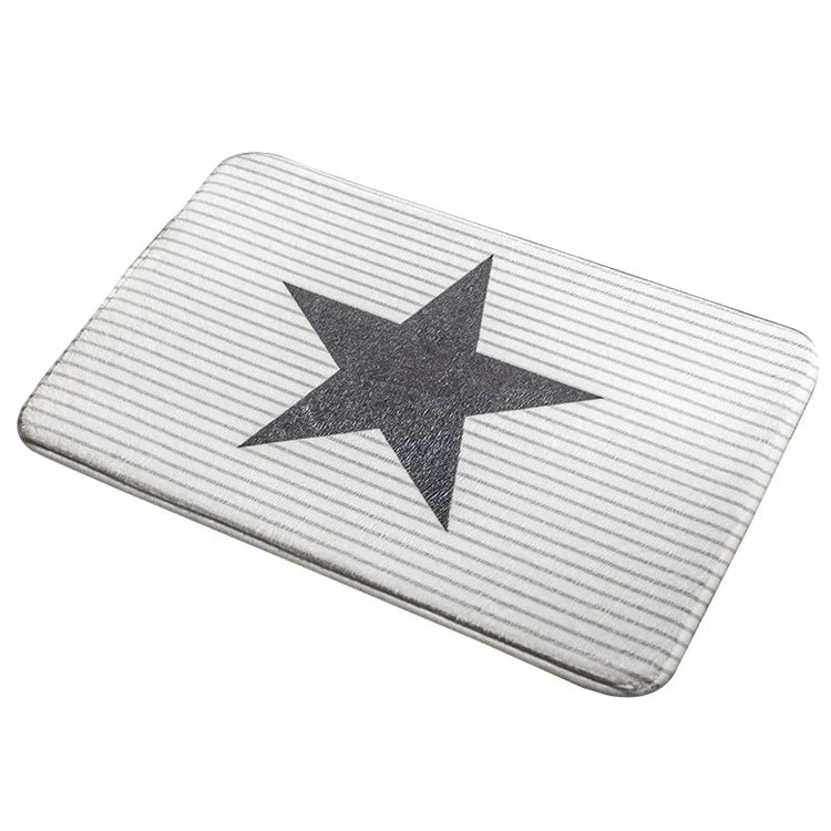 40x60cm Square Entrance Door Mat Non-Slip Water Absorbent Bathroom Mat Carpet