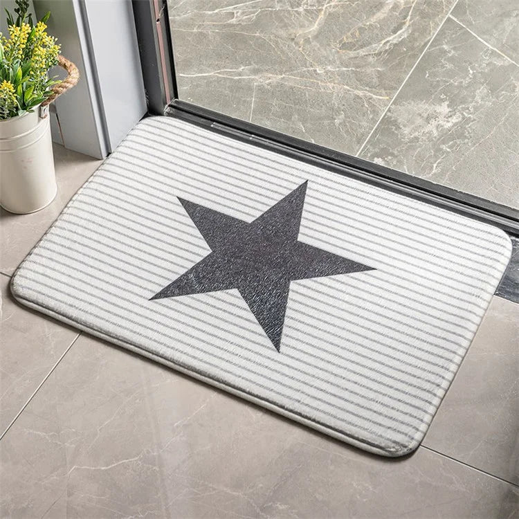 40x60cm Square Entrance Door Mat Non-Slip Water Absorbent Bathroom Mat Carpet