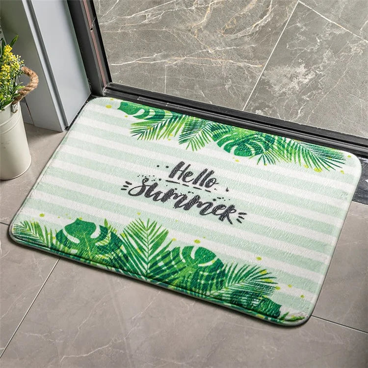 40x60cm Square Entrance Door Mat Non-Slip Water Absorbent Bathroom Mat Carpet