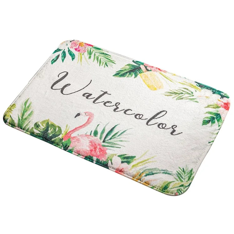 40x60cm Square Entrance Door Mat Non-Slip Water Absorbent Bathroom Mat Carpet