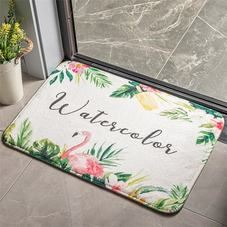 40x60cm Square Entrance Door Mat Non-Slip Water Absorbent Bathroom Mat Carpet