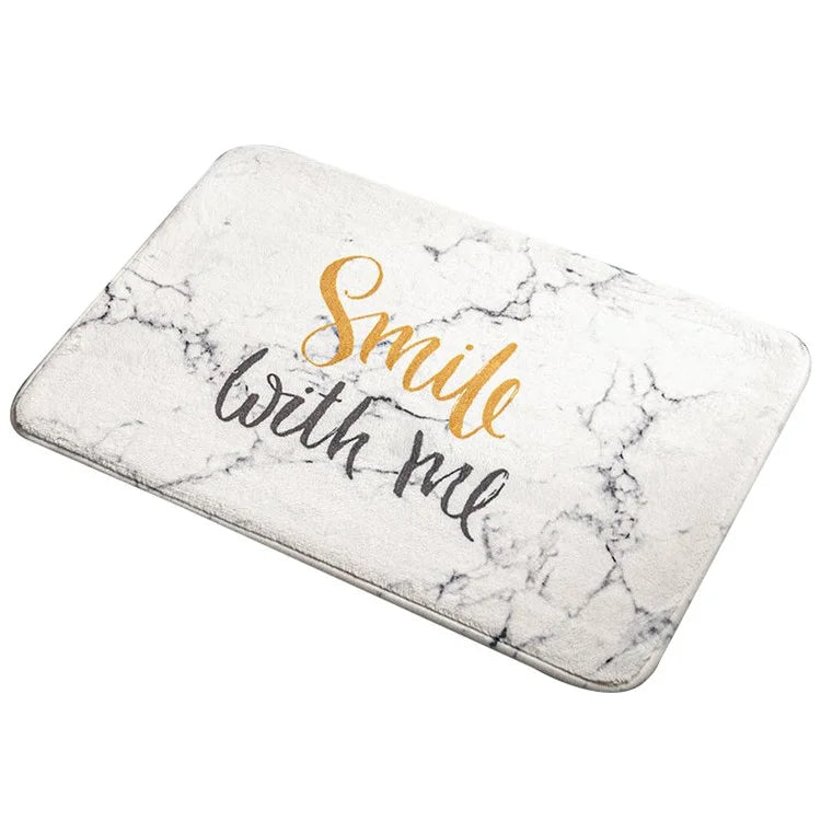 40x60cm Square Entrance Door Mat Non-Slip Water Absorbent Bathroom Mat Carpet