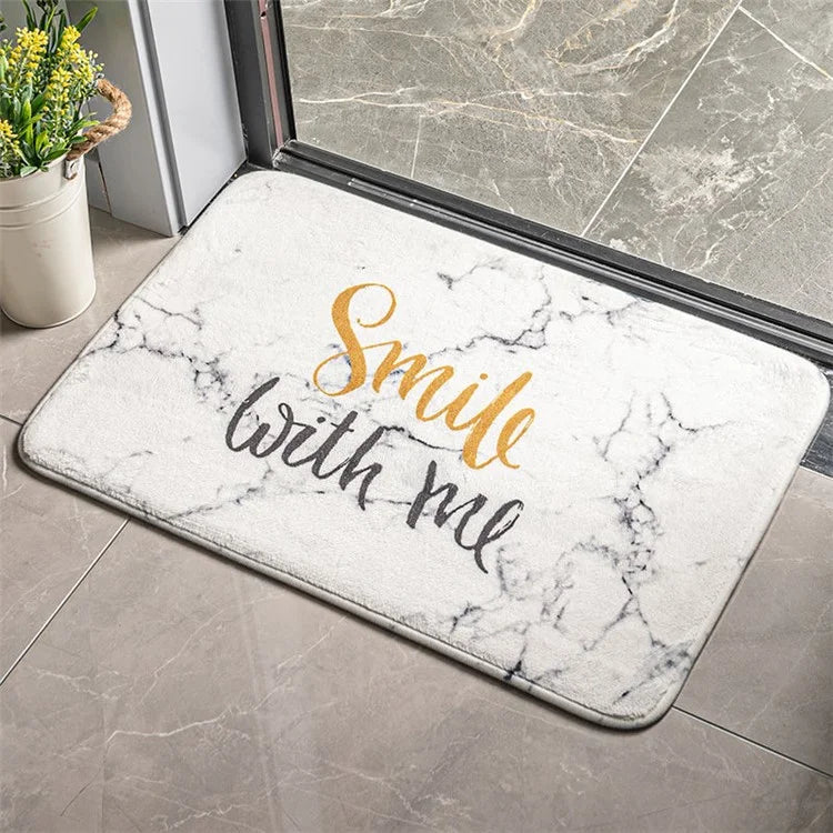 40x60cm Square Entrance Door Mat Non-Slip Water Absorbent Bathroom Mat Carpet