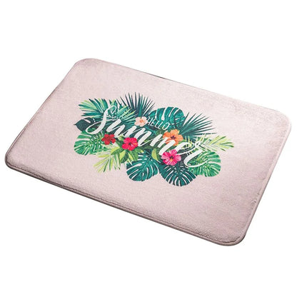 40x60cm Square Entrance Door Mat Non-Slip Water Absorbent Bathroom Mat Carpet