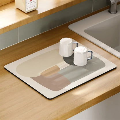 30x40cm Absorbent Drainage Dish Drying Mat Tableware Draining Pad
