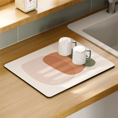 30x40cm Absorbent Drainage Dish Drying Mat Tableware Draining Pad