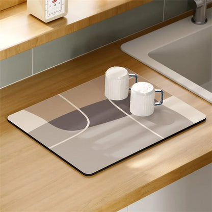 30x40cm Absorbent Drainage Dish Drying Mat Tableware Draining Pad