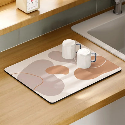 30x40cm Absorbent Drainage Dish Drying Mat Tableware Draining Pad