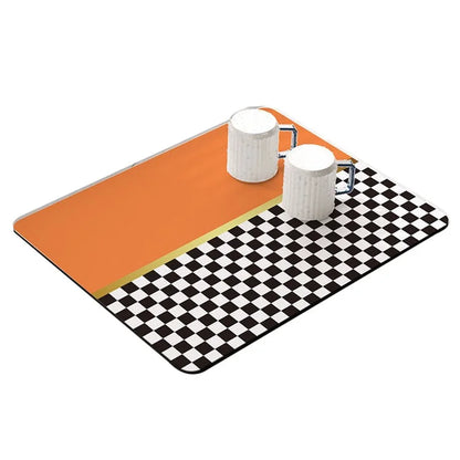 30x40cm Absorbent Drainage Dish Drying Mat Tableware Draining Pad