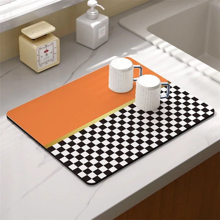 30x40cm Absorbent Drainage Dish Drying Mat Tableware Draining Pad
