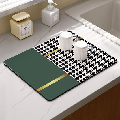 30x40cm Absorbent Drainage Dish Drying Mat Tableware Draining Pad