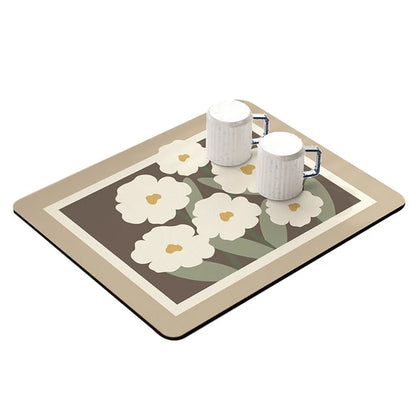 30x40cm Absorbent Drainage Dish Drying Mat Tableware Draining Pad