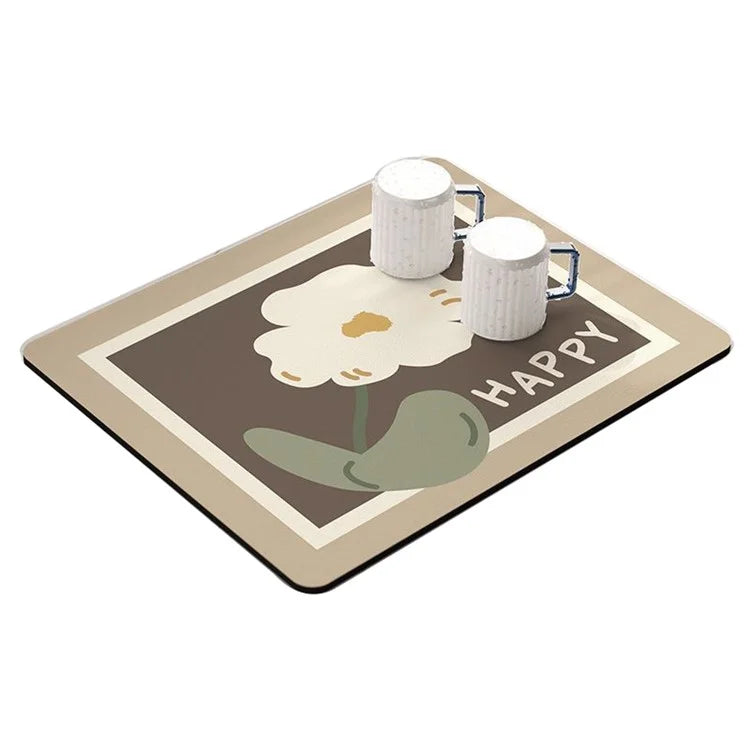 30x40cm Absorbent Drainage Dish Drying Mat Tableware Draining Pad