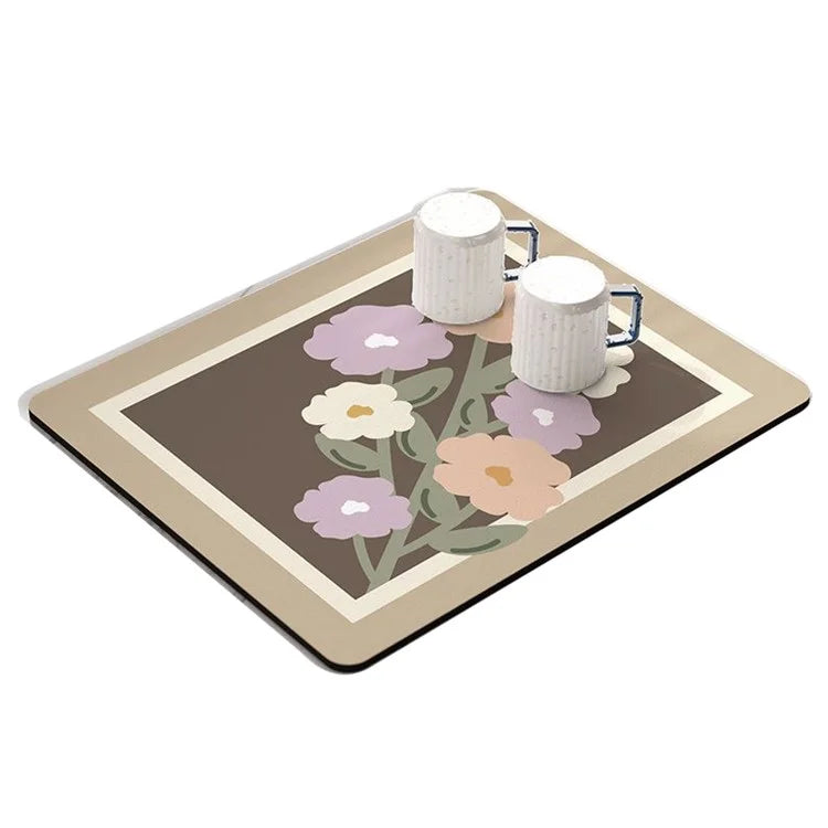 30x40cm Absorbent Drainage Dish Drying Mat Tableware Draining Pad