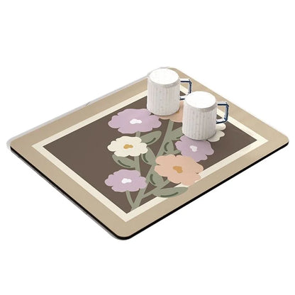 30x40cm Absorbent Drainage Dish Drying Mat Tableware Draining Pad