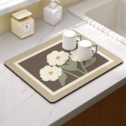 30x40cm Absorbent Drainage Dish Drying Mat Tableware Draining Pad