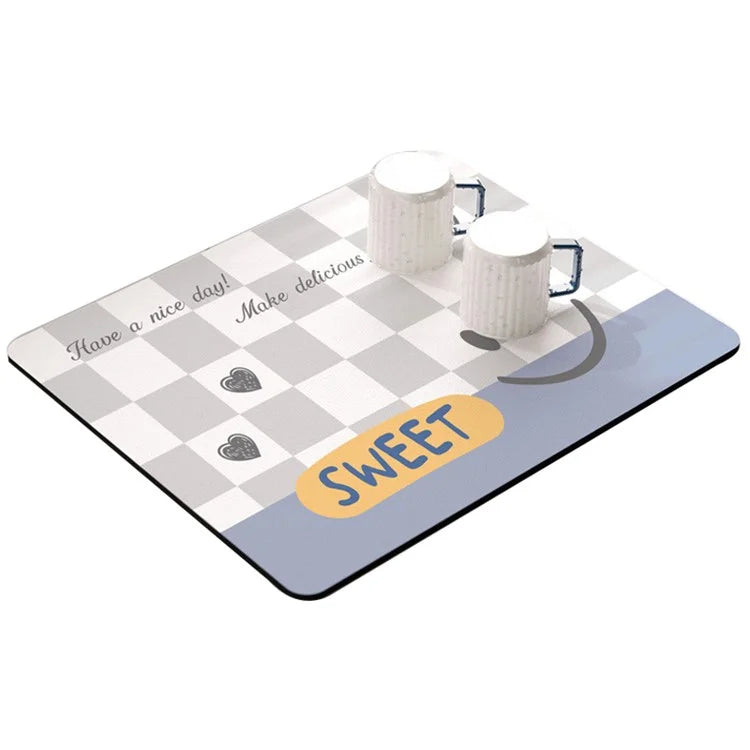 30x40cm Absorbent Drainage Dish Drying Mat Tableware Draining Pad