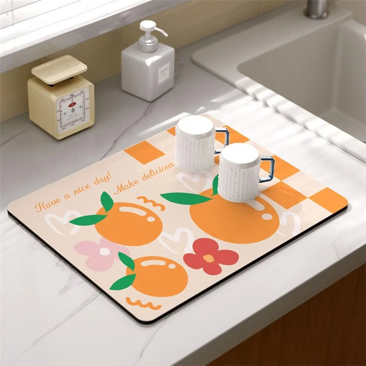 30x40cm Absorbent Drainage Dish Drying Mat Tableware Draining Pad
