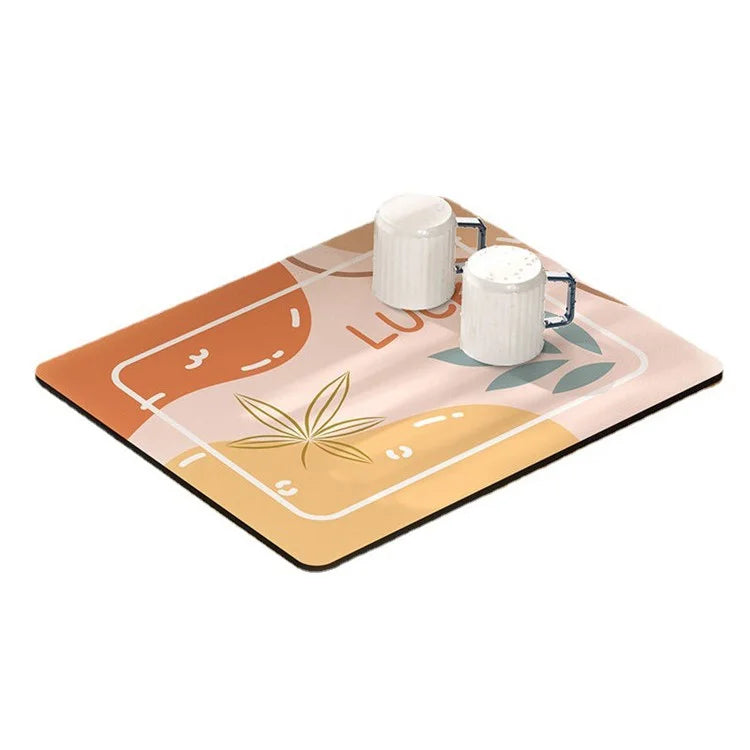 50x60cm Diatomite Super Absorbent Draining Mat Non-Slip Kitchen Counter Tableware Pad