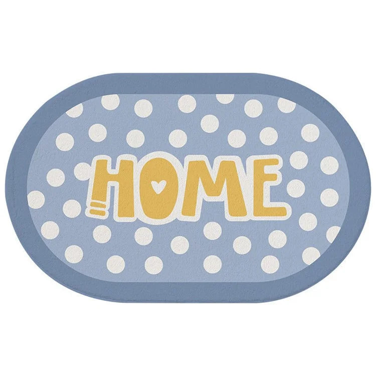 Bathroom Rug 40x60cm Water Absorbent Mat Anti-Slip Bottom