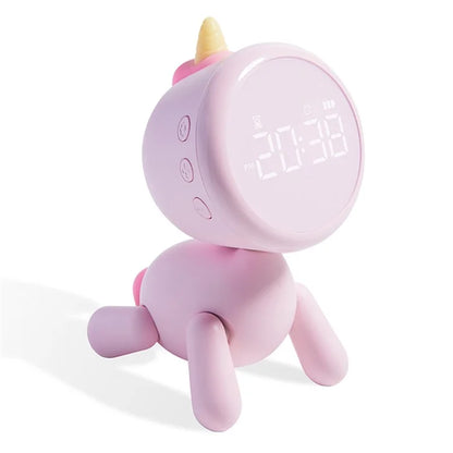 XR-MM-C2305 Cartoon LED Digital Display Desk Clock Student Bedside Night Light Electronic Alarm Clock
