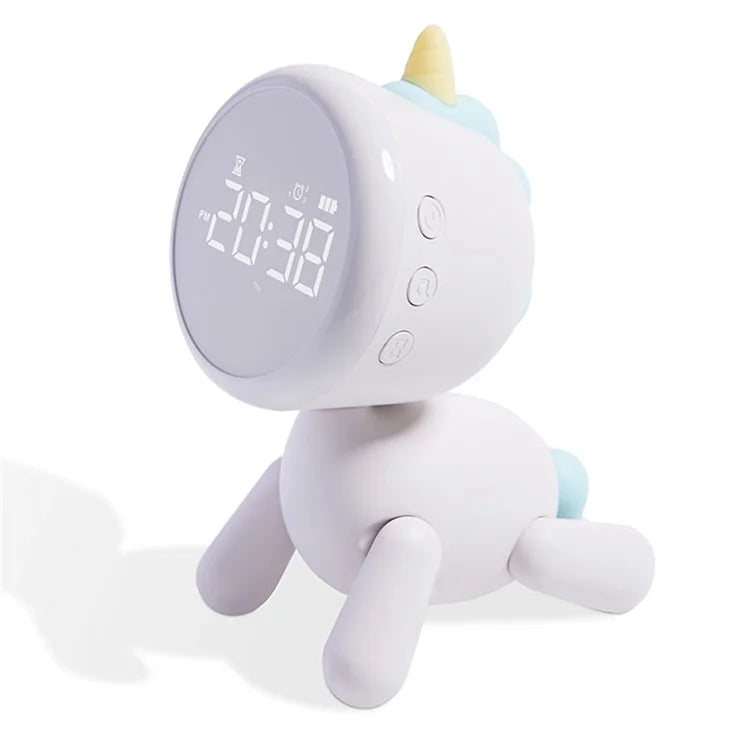 XR-MM-C2305 Cartoon LED Digital Display Desk Clock Student Bedside Night Light Electronic Alarm Clock
