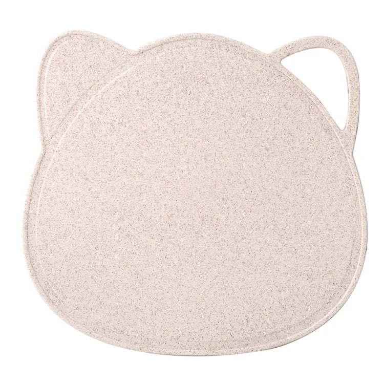 Cartoon Cat Antibacterial Wheat Straw Cutting Board Kitchen Chopping Board