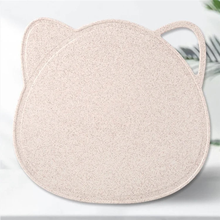 Cartoon Cat Antibacterial Wheat Straw Cutting Board Kitchen Chopping Board