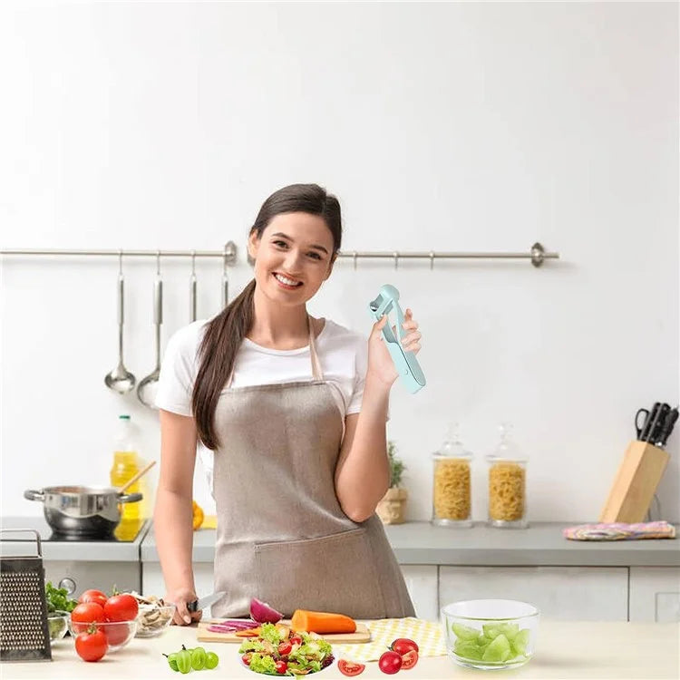 Multi-Function Grape Cutter Tomato Cherry Strawberry Cutter Tools Into 4 Pieces (No FDA, BPA-Free) - Baby Blue