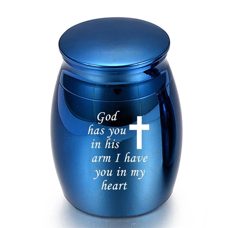 Mini Alloy Cremation Urns Funeral Burial Keepsake Box for Pet Dog Cat Human Remains Ashes
