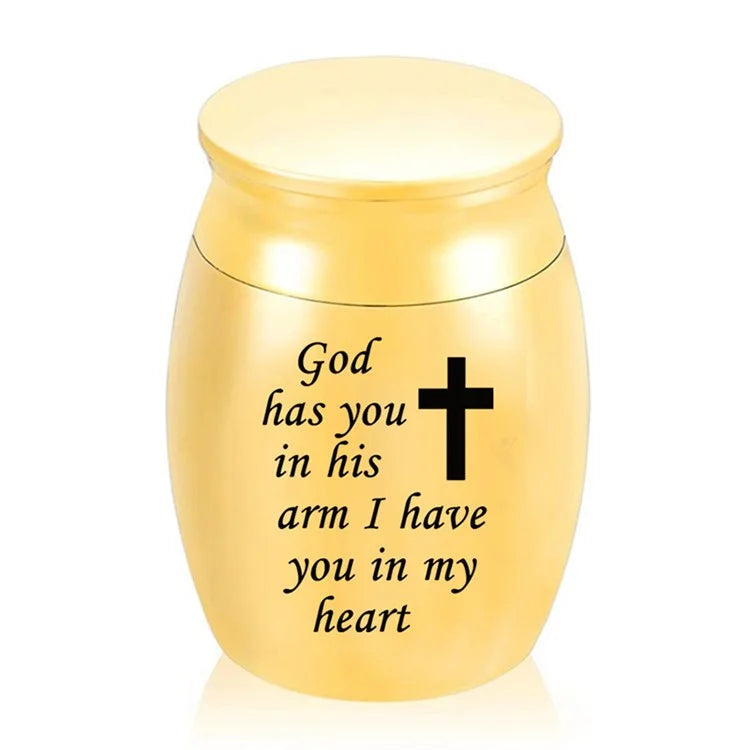 Mini Alloy Cremation Urns Funeral Burial Keepsake Box for Pet Dog Cat Human Remains Ashes